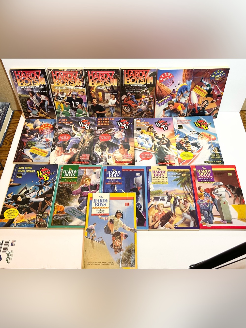 Vintage Hardy Boys Book Lot of 15 - Casefiles & Mystery Paperbacks 90s Nostalgia